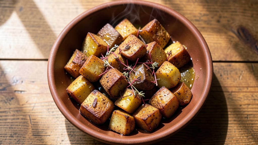 African Potatoes Recipe: Spiced Roast With Crispy Vinegar-Kissed Edges