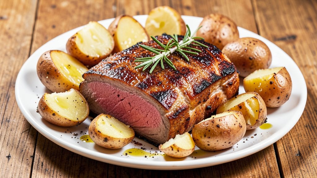 America's Test Kitchen Beef Top Loin Roast With Potatoes Recipe: Science-Backed Juiciness and Crispy Potato Crowns