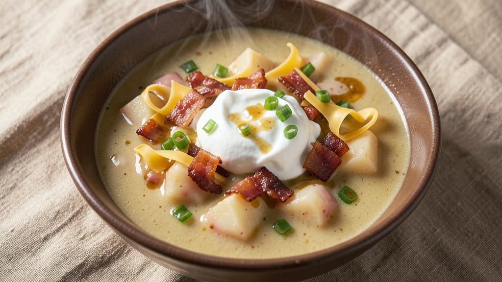 Betty Crocker Loaded Baked Potato Soup Recipe: Cheesy Crunch Topping Magic