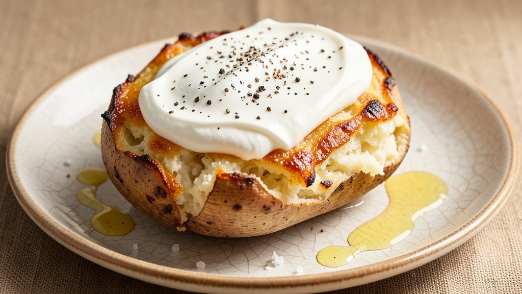 Betty Crocker's Twice-Baked Potatoes Recipe: Vinegar-Kissed Crisp Crowns Over Creamy Centers