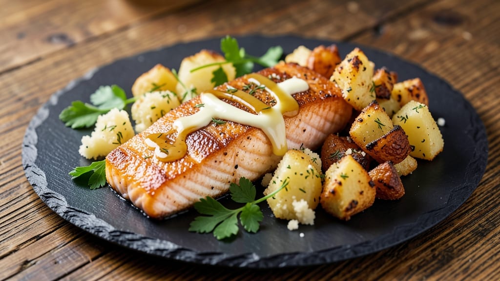 Gordon Ramsay Crispy Salmon With Crushed Potatoes Recipe: Pan-Seared Crunch Meets Herbed Fluff