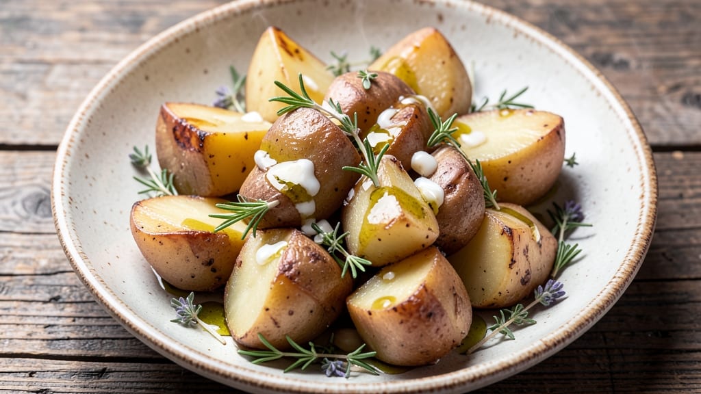 Harvest Potatoes Recipe: Vinegar-Infused Crisp Wedges With Herby Tang
