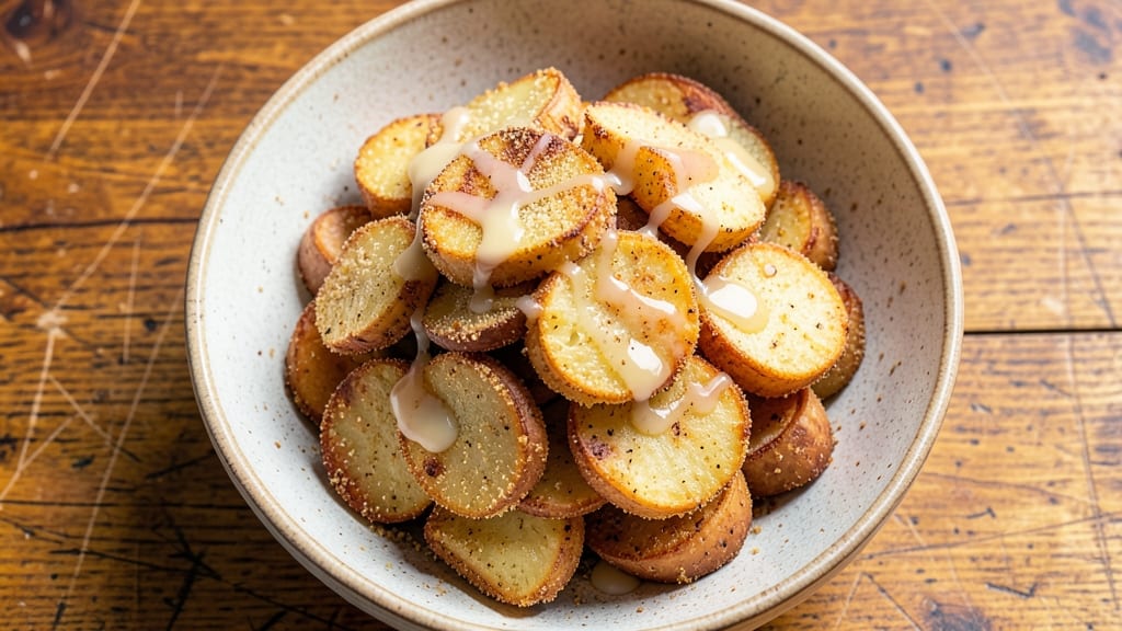Heart Attack Potatoes Recipe: Crispy Cornmeal Crowns With Tangy Vinegar Bite
