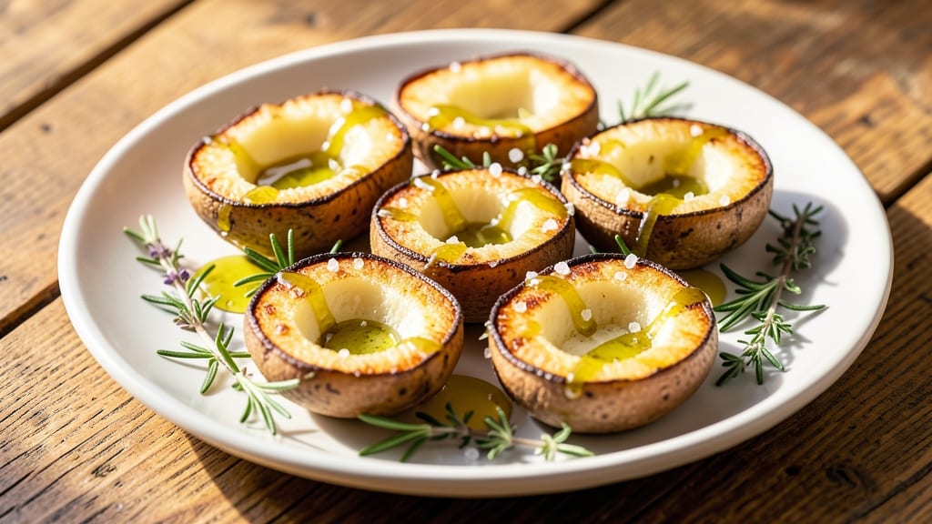 Heart Potatoes Recipe: Vinegar-Kissed Crisp Crowns Over Creamy Centers