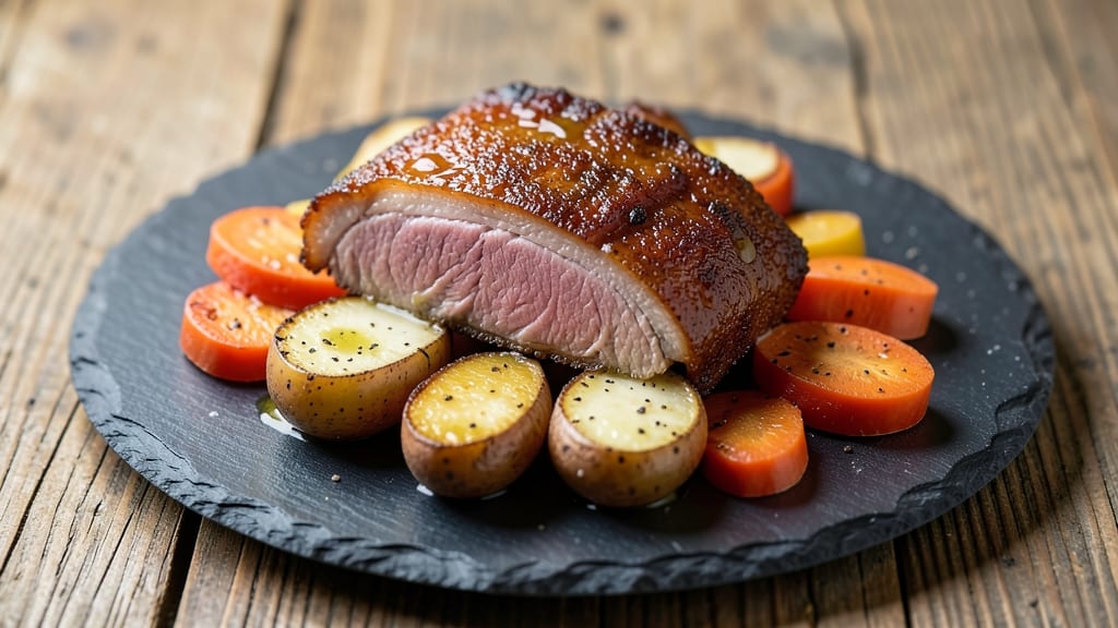 Pork Belly, Potatoes, and Carrots Recipe: Crispy Edges and Sweet-Savory Harmony