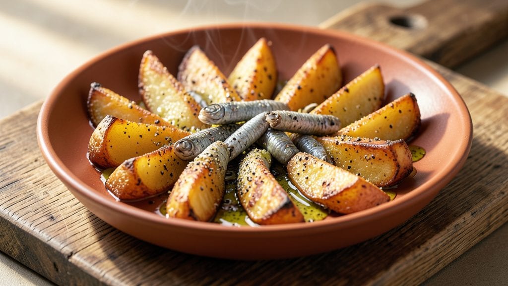 Potato Anchovy Recipe: Umami-Packed Crispy Wedges With Salty Depth