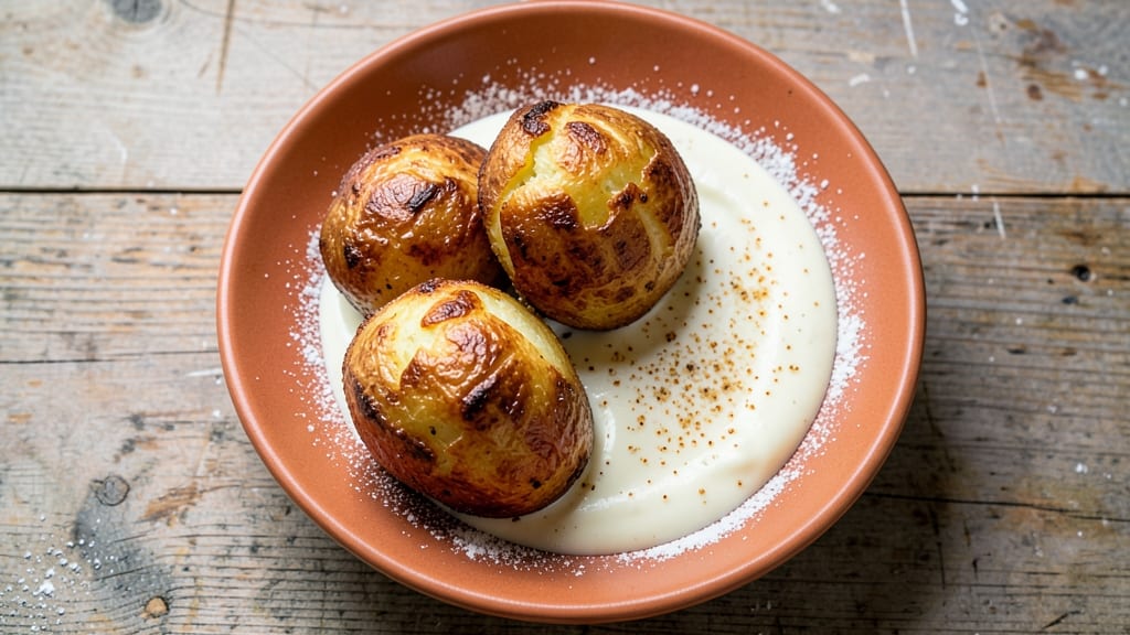 Potato Balloons Recipe: Puffed Clouds With Crispy Cornmeal Crust