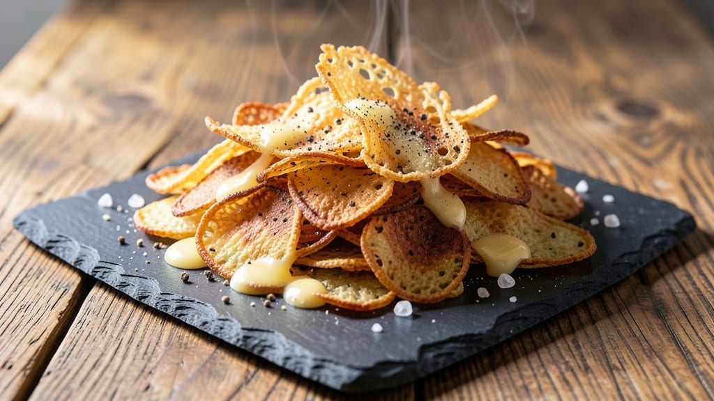Potato Crisps Recipe: Vinegar-Infused Crunch With Fluffy Pink Hearts