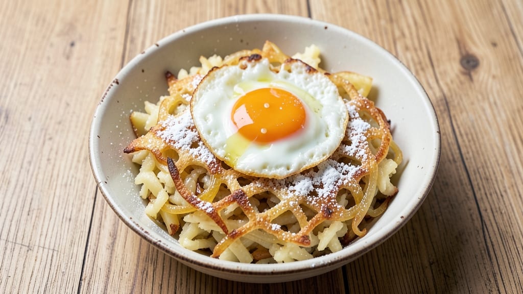 Russian Potato Recipe: Vinegar-Kissed Crisp Crowns Over Buttery Hearts