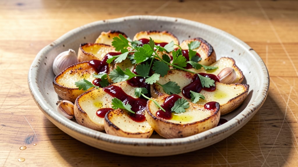 Scallopped Potatoes Recipe: Golden Vinegar-Braised Wedges With Herby Crisp